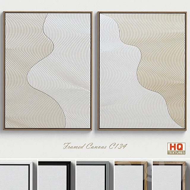 Framed Canvas C-134 3D Model