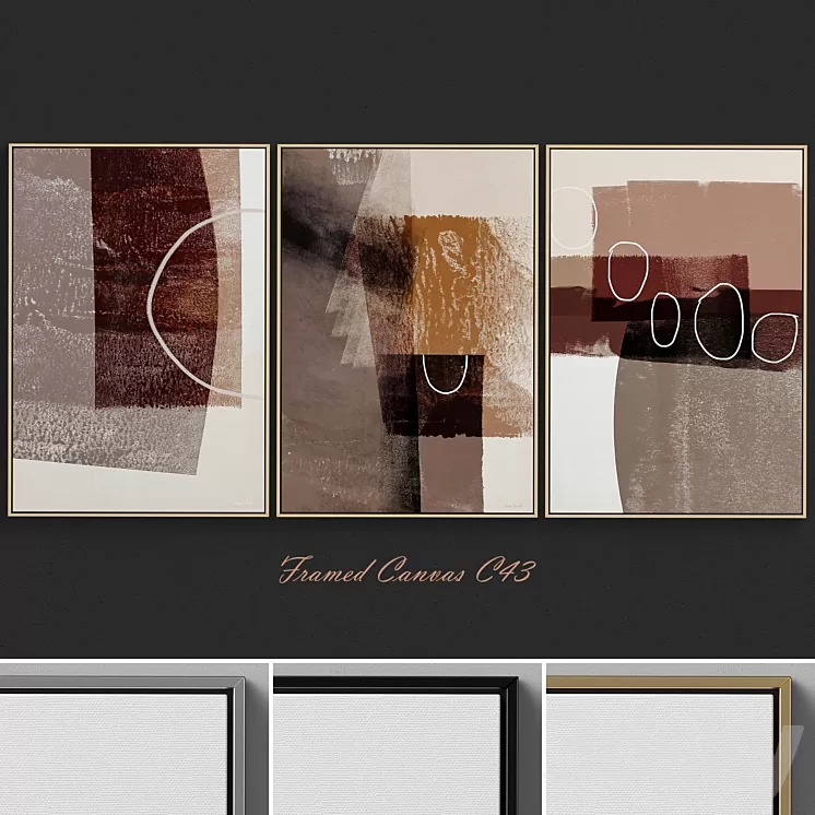 Framed Canvas C-43 3D Model