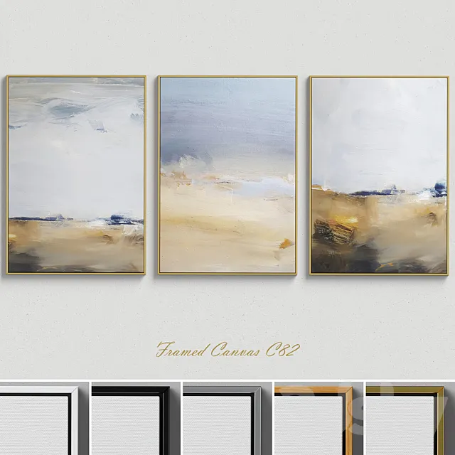 Framed Canvas C-82 3D Model