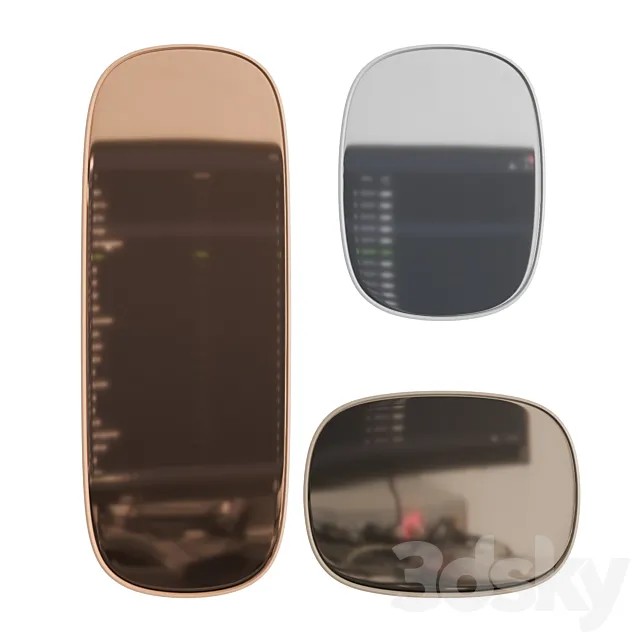 Framed mirror 3D Model Framed mirror 3D Model