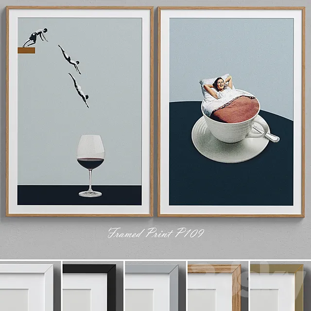 Framed Print P-109 3D Model