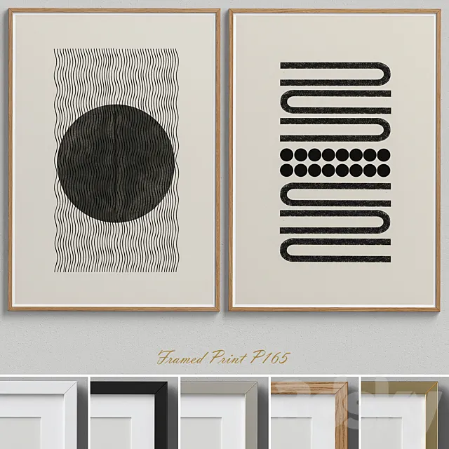 Framed Print P-165 3D Model