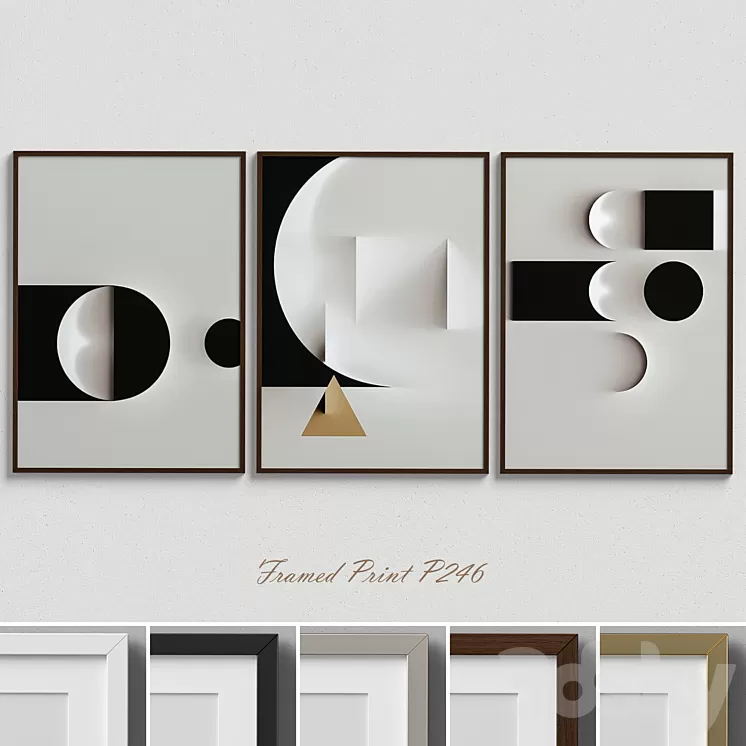 Framed Print P-246 3D Model