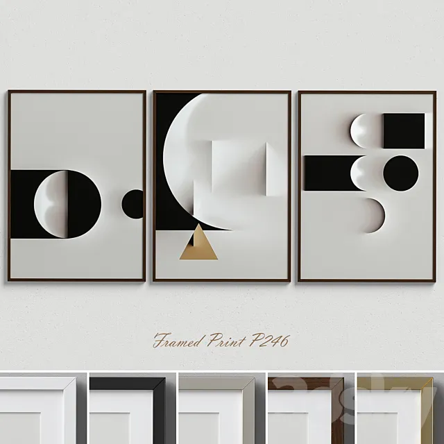 Framed Print P-246 3DModel