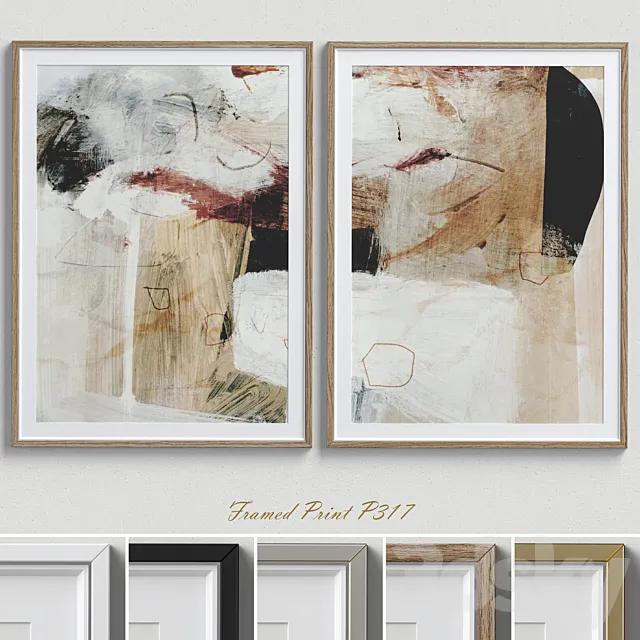 Framed Print P-317 3D Model
