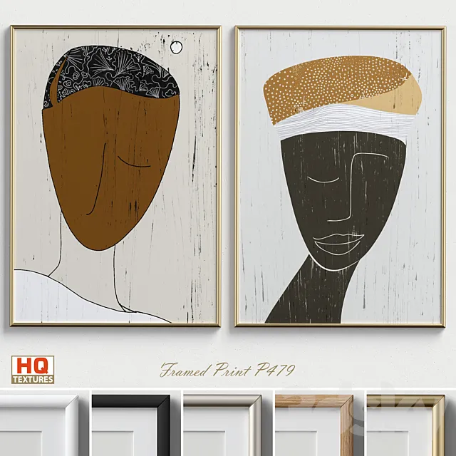 Framed Print P-479 3D Model