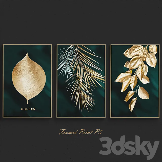 Framed print p-5 3D Model