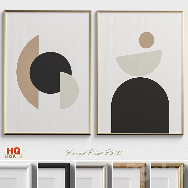 Framed Print P-510 3D Model Framed Print P-510 3D Model