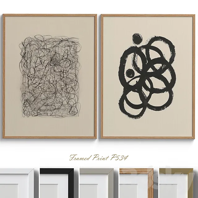 Framed Print P-534 3D Model