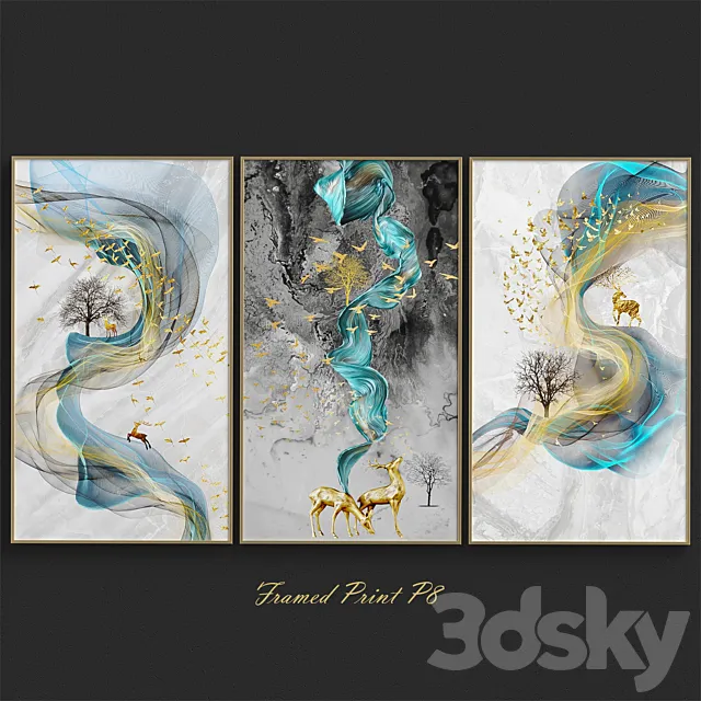 Framed Print P-8 3DModel