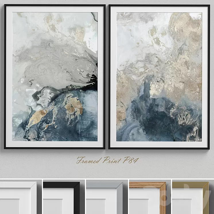Framed Print P-84 3D Model