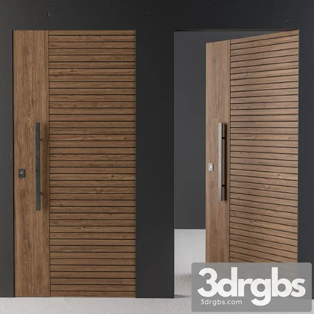 Frameless door-2type minimal 3D Model Download