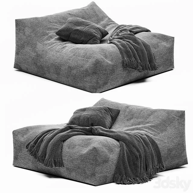 Frameless recliner chair 3D Model