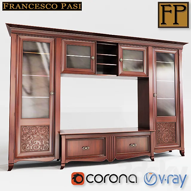 Francesco Pasi cabinet 3D Model Francesco Pasi cabinet 3D Model