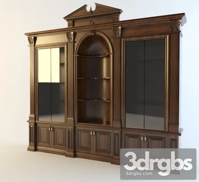Franchesco Molon Cabinet Showcase 3D Model Download