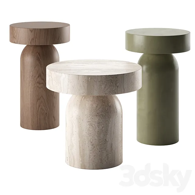 FRANCIS | Side Tables by Lema 3D Model FRANCIS | Side Tables by Lema 3D Model