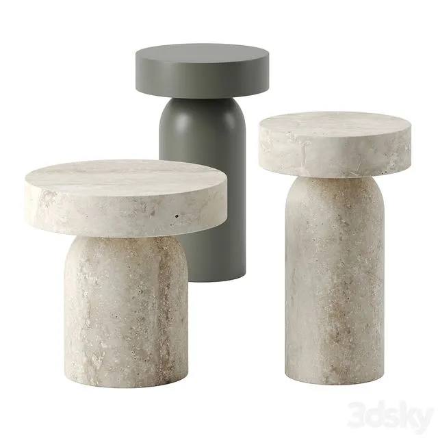 FRANCIS side tables by Lema 3D Model FRANCIS side tables by Lema 3D Model