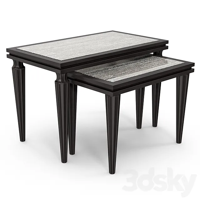 Francis Sultana – Victoria nest of tables 3D Model Francis Sultana – Victoria nest of tables 3D Model
