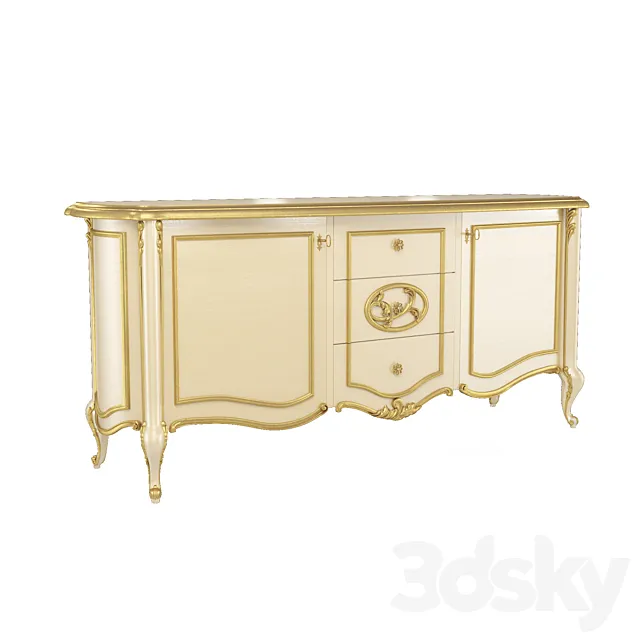 Frandiss Sideboard C 3D Model Frandiss Sideboard C 3D Model