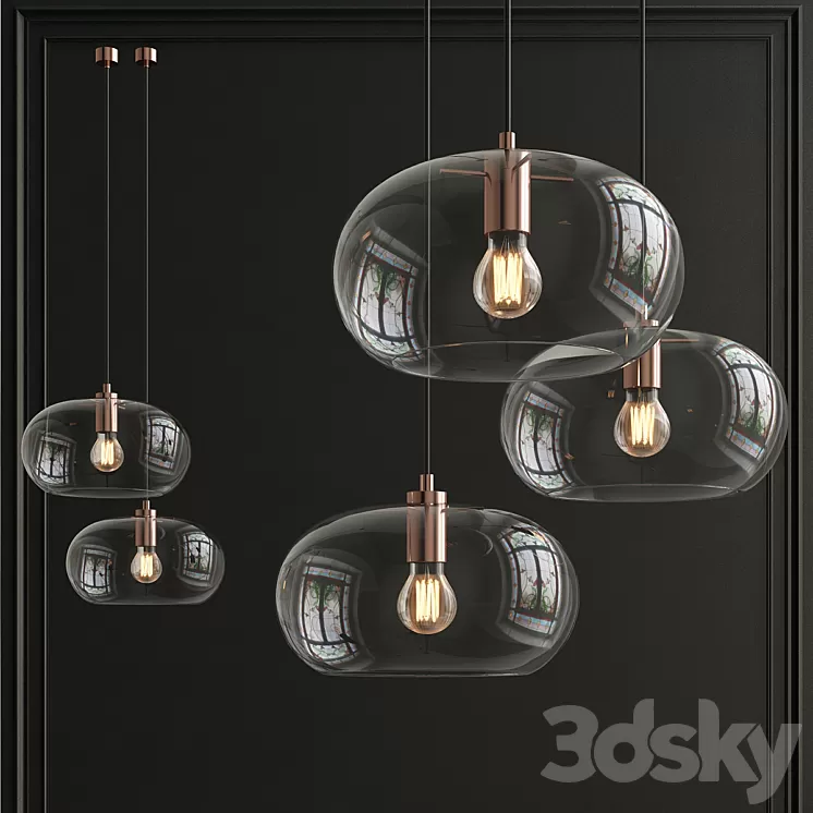 Frandsen Kobe Glass pendan 3D Model