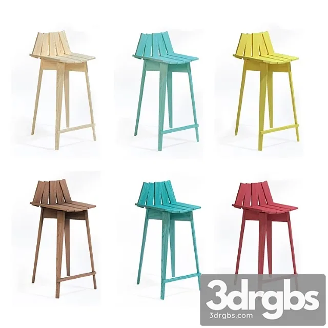 Frank by mogg bar stool 2 3D Model Download Frank by mogg bar stool 2 3D Model Download