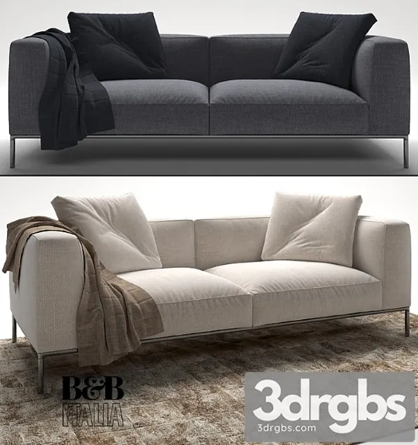 Frank Sofa By B B Italia 3D Model Download Frank Sofa By B B Italia 3D Model Download