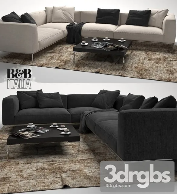 Frank Sofa By BB Itali 3D Model Download Frank Sofa By BB Itali 3D Model Download