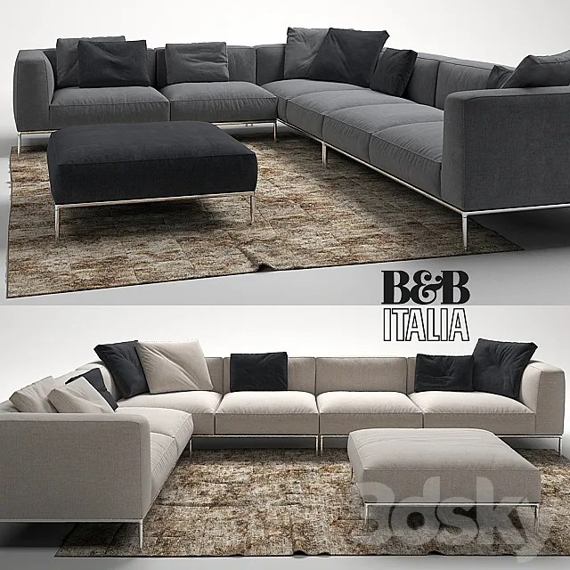 FRANK SOFA by B&B Italia 3DModel FRANK SOFA by B&B Italia 3DModel