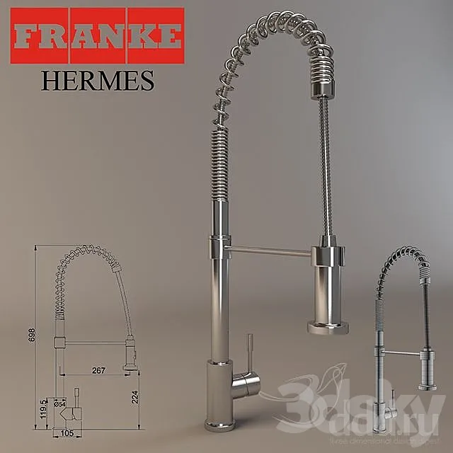 FRANKE hermes art. no 115.0155.173 3DModel