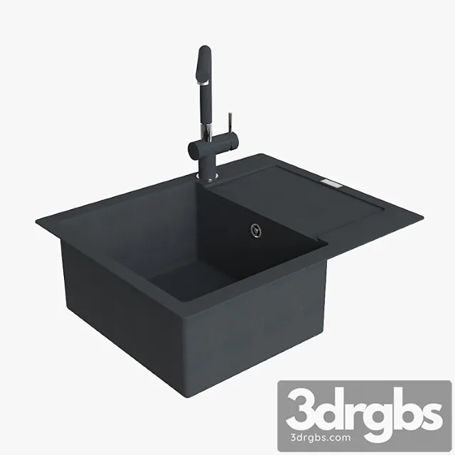 Franke maris mrg 611 62 fragranite onyx 3D Model Download