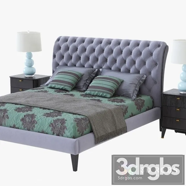Fratelli Barri Bed 02 3D Model Download