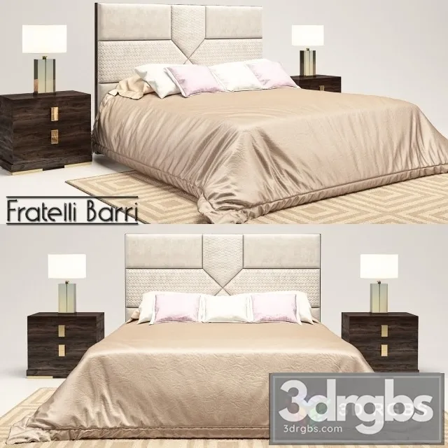 Fratelli Barri Bed 03 3D Model Download