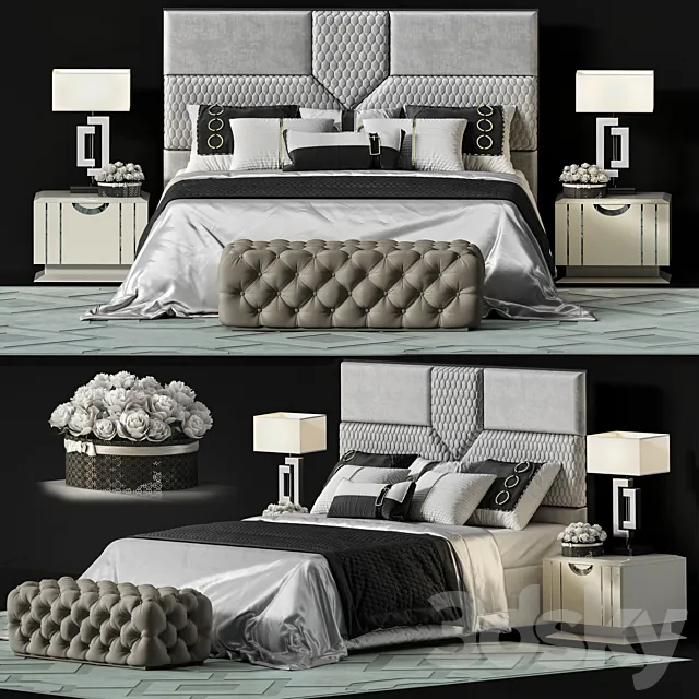 FRATELLI BARRI bed 3D Model FRATELLI BARRI bed 3D Model
