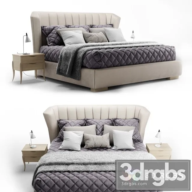 Fratelli Barri Bed Rimini 3D Model Download