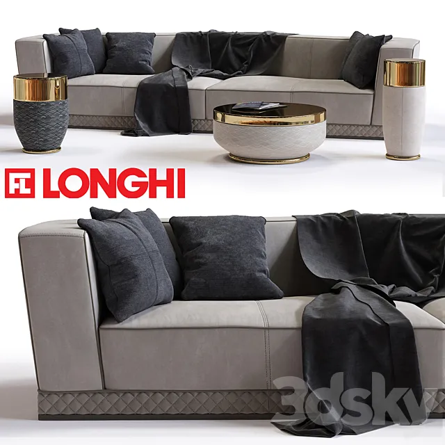 Fratelli Longhi WELLES | Double Depth sofa 3DModel Fratelli Longhi WELLES | Double Depth sofa 3DModel