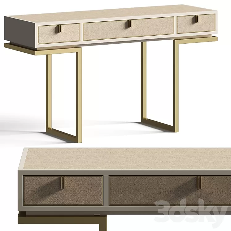 Frato Deville Console Table 3D Model Frato Deville Console Table 3D Model