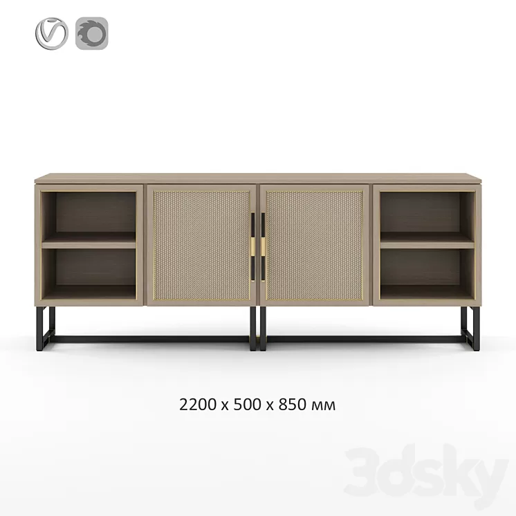 Frato Mykonos Sideboard 3D Model