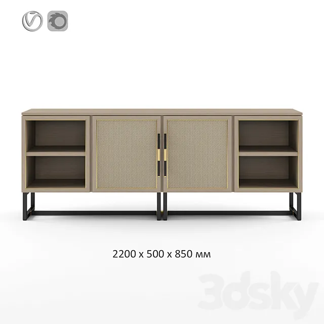 Frato. Mykonos. Sideboard 3DModel Frato. Mykonos. Sideboard 3DModel