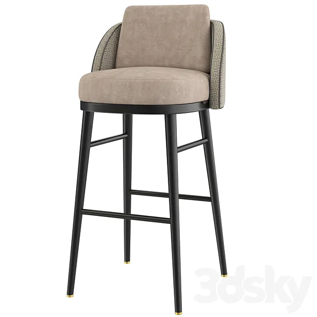 Frato Palma bar stool 3D Model