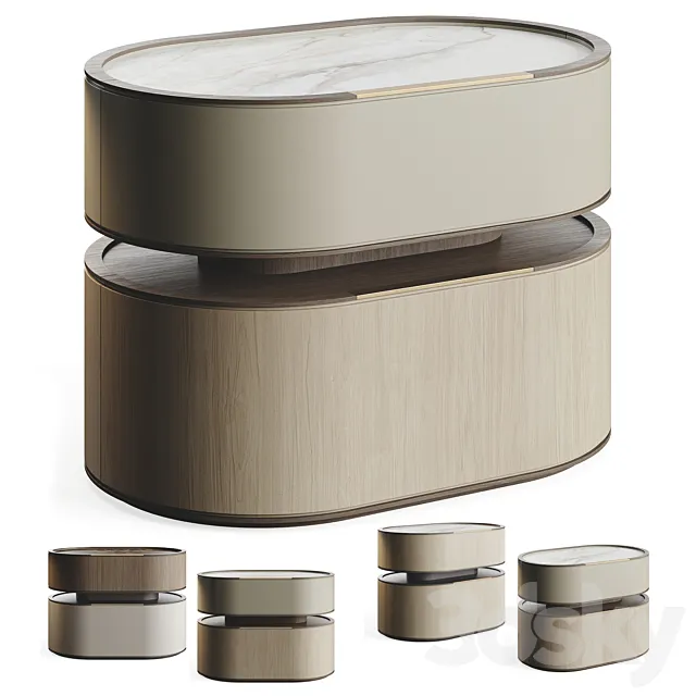 Frato Yabu Bedside Table 3D Model Frato Yabu Bedside Table 3D Model