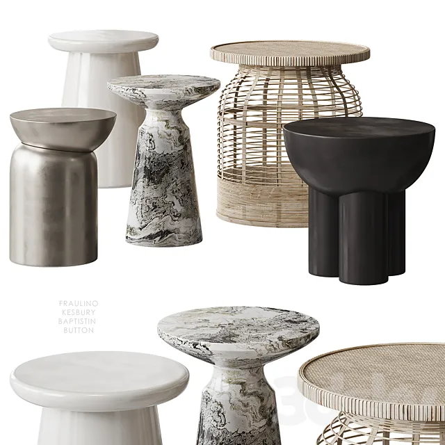 Fraulino Kesbury Baptistin table La Redoute 3D Model Fraulino Kesbury Baptistin table La Redoute 3D Model