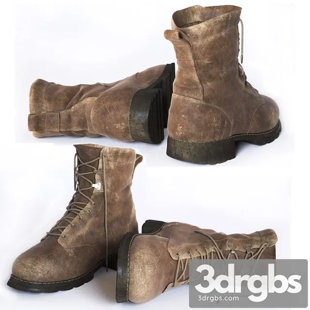 Frayed boots 3D Model Download