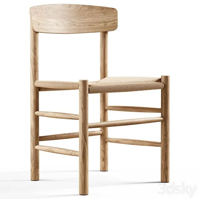 Fredericia – J39 Mogensen Chair 3D Model