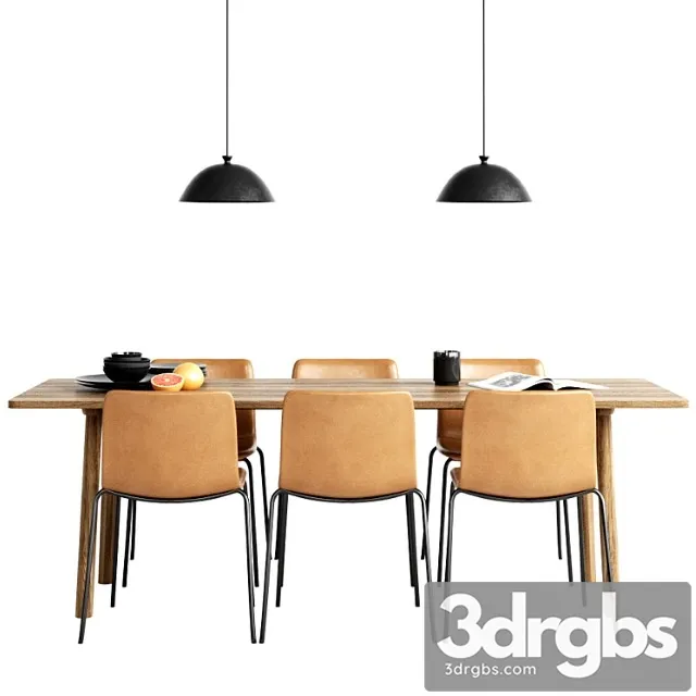 Fredericia pato chair & table taro 2 3D Model Download Fredericia pato chair & table taro 2 3D Model Download