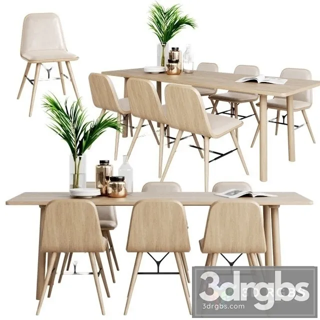 Fredericia Spine Chair Table Taro 3D Model Download Fredericia Spine Chair Table Taro 3D Model Download