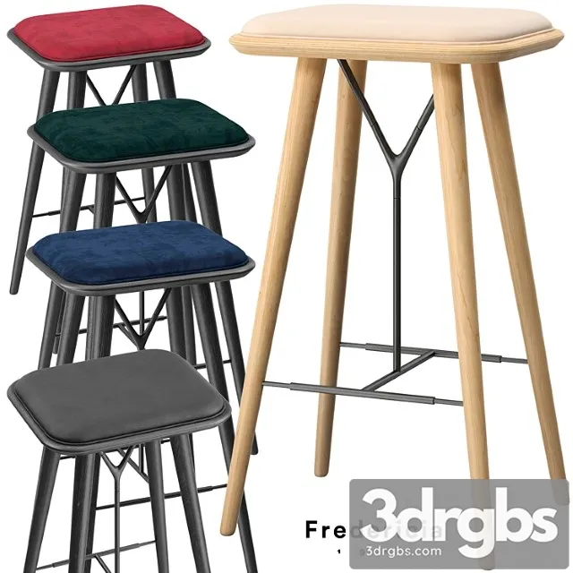 Fredericia spine stool 2 3D Model Download Fredericia spine stool 2 3D Model Download