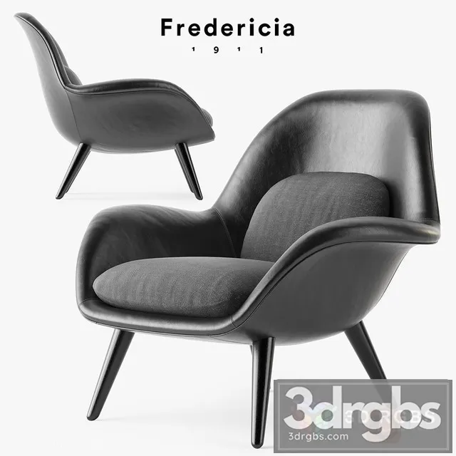 Fredericia Swoon Armchair 3D Model Download Fredericia Swoon Armchair 3D Model Download