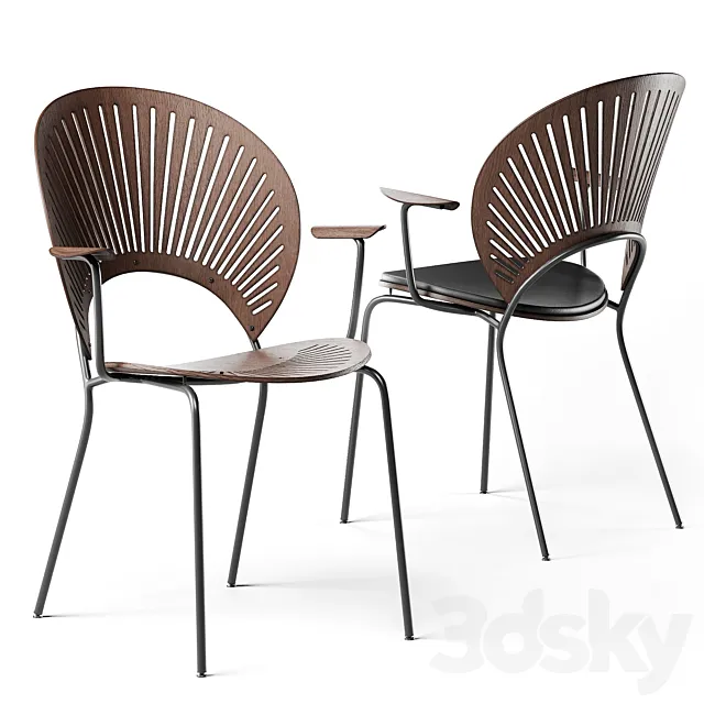 Fredericia trinidad chair 3D Model