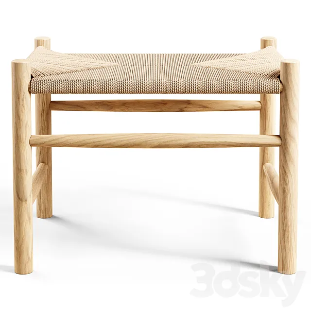 Fredericia – Wegner J16 Stool 3D Model Fredericia – Wegner J16 Stool 3D Model
