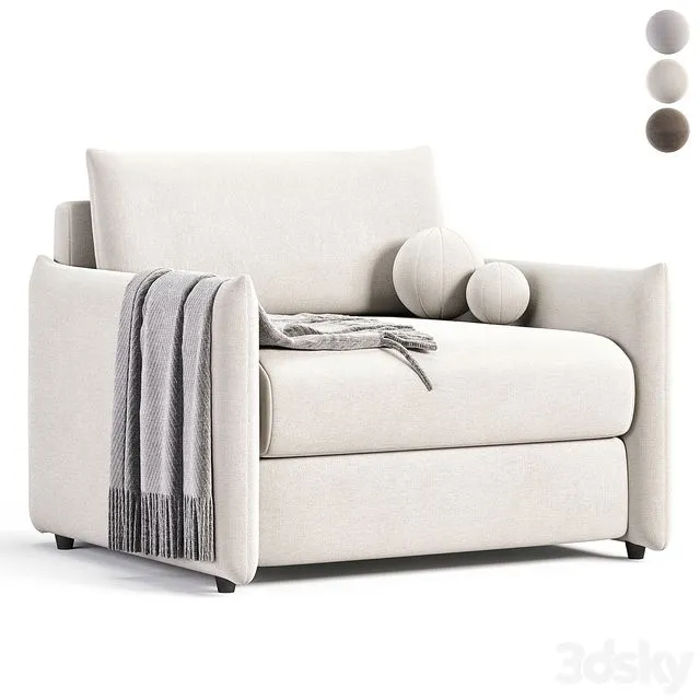 Freedom 2.0 Armchair bed Ditre Italia 3D Model Freedom 2.0 Armchair bed Ditre Italia 3D Model